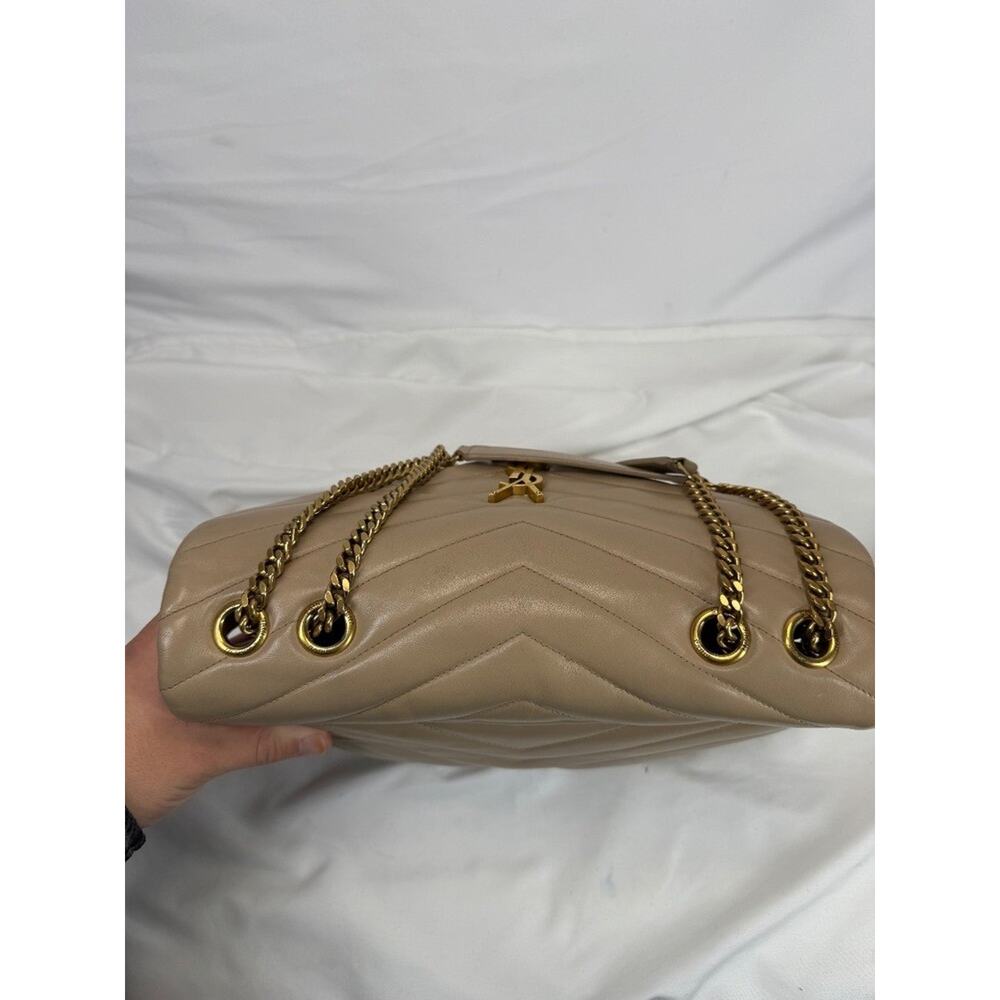 Saint Laurent LouLou Medium Beige Matelesse SPB-MS 359088 - Picture 11 of 16